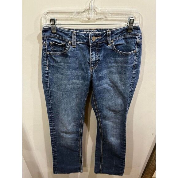 New York & Company Jeans Womens Size 4 Blue Curvy Low Rise Bootcut Denim - Picture 1 of 9